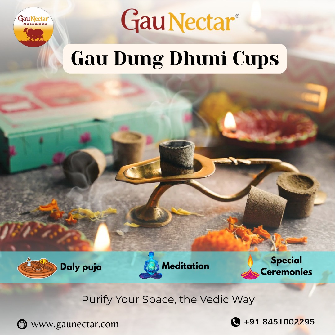 Cow Dung Dhuni Cups | Gaunectar