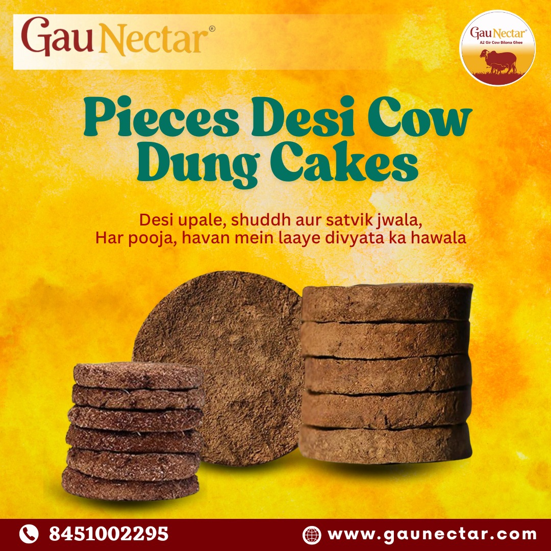 Cow Dung Cake Pieces | Gaunectar